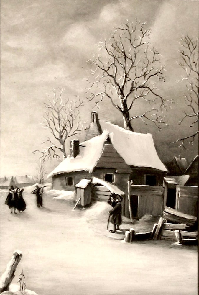A Dutch Village in Winter
