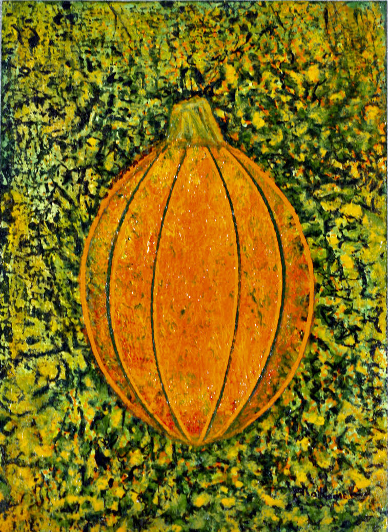A Pumpkin Verged in Green