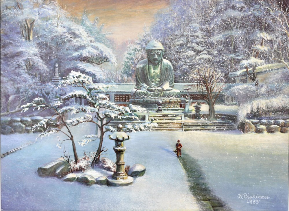 “Kamakura Buddha In Winter”
